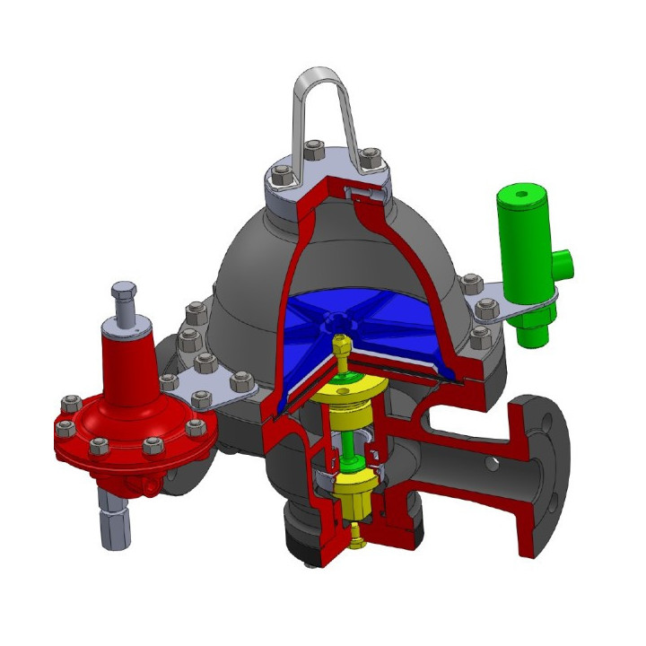 Regulátor tlaku SČA C26 525 540 DN25 PN40 - repasovaný